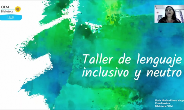 Imagen del taller de lenguaje inclusivo a estudiantes y personal administrativo de la UCR